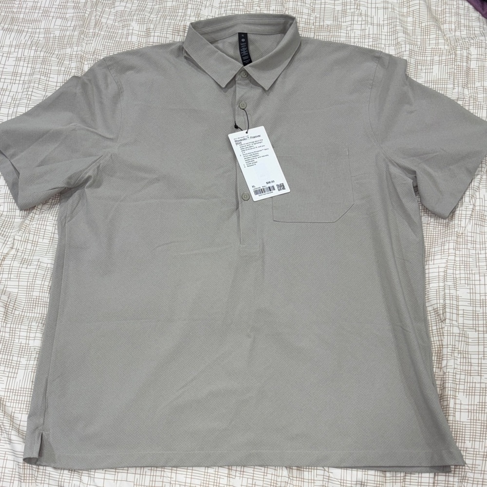 lululemon athletica Men's Tan Button Down Shirt